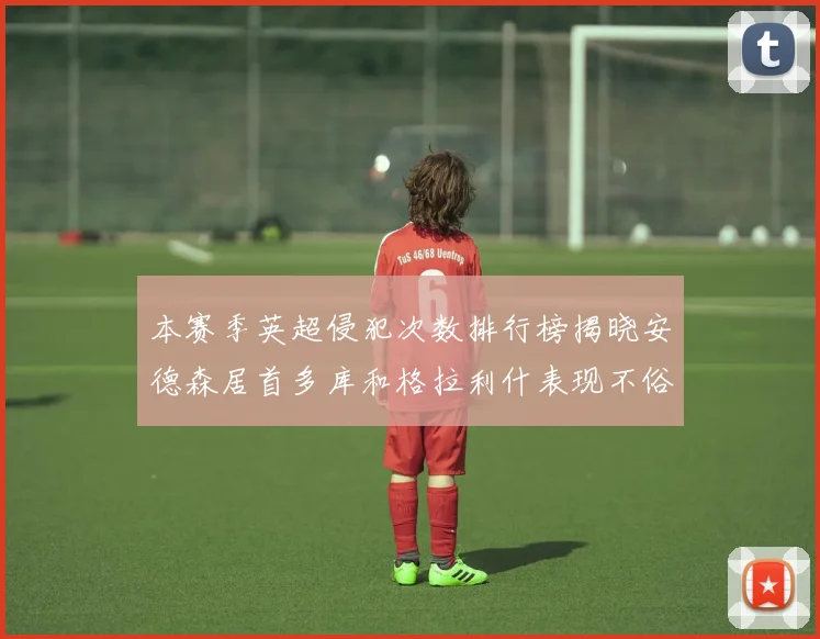 本赛季英超侵犯次数排行榜揭晓安德森居首多库和格拉利什表现不俗